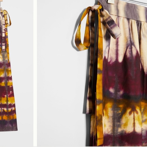 Anthropologie NWOT Heidi Tie-Dye Wrap Skirt Size M - Picture 3 of 11